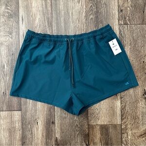 RVCA Run Athlete Shorts Women’s Size XL Dark Green
